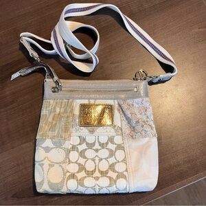 Coach poppy patchwork crossbody bag